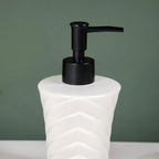 Chevron Design Soap Dispenser White 300ml