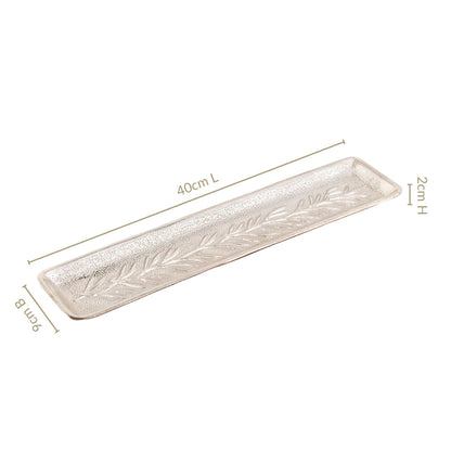 Royalcore Embossed Decorative Long Tray