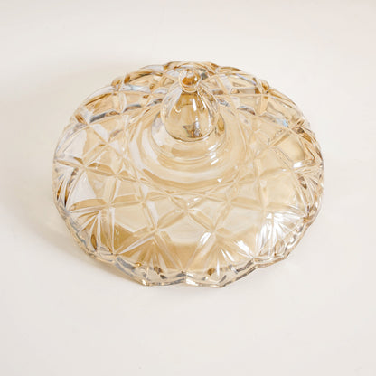 Luxury Glass Bowls Set of 5 With Lid And Rotating Stand