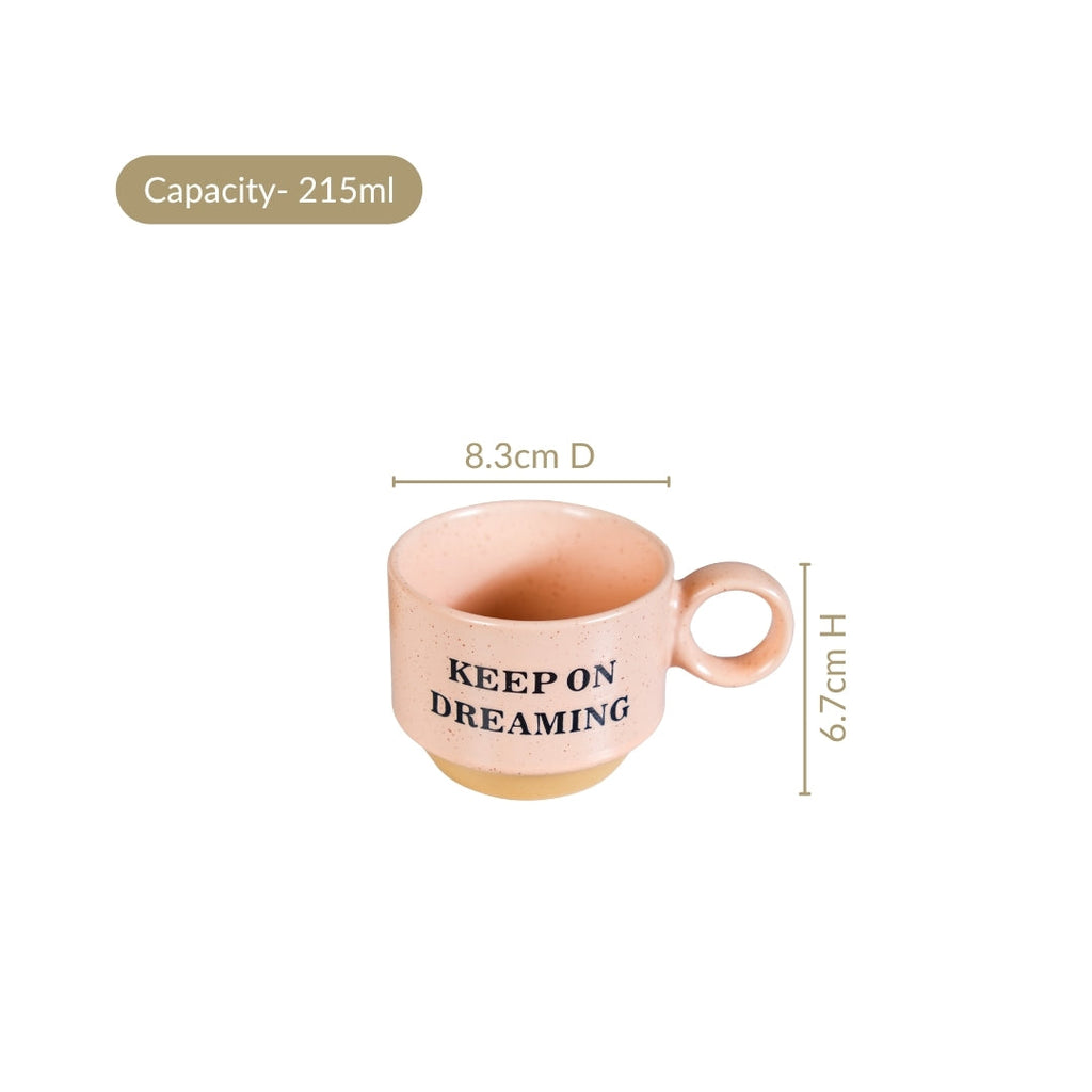 Productivity Quotes Stackable Cup Set Of 4 215ml