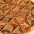 Kaleidoscopic Inlay Wooden Lazy Susan 31cm