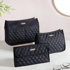 Multipurpose Travel Pouch Set Of 3 Black