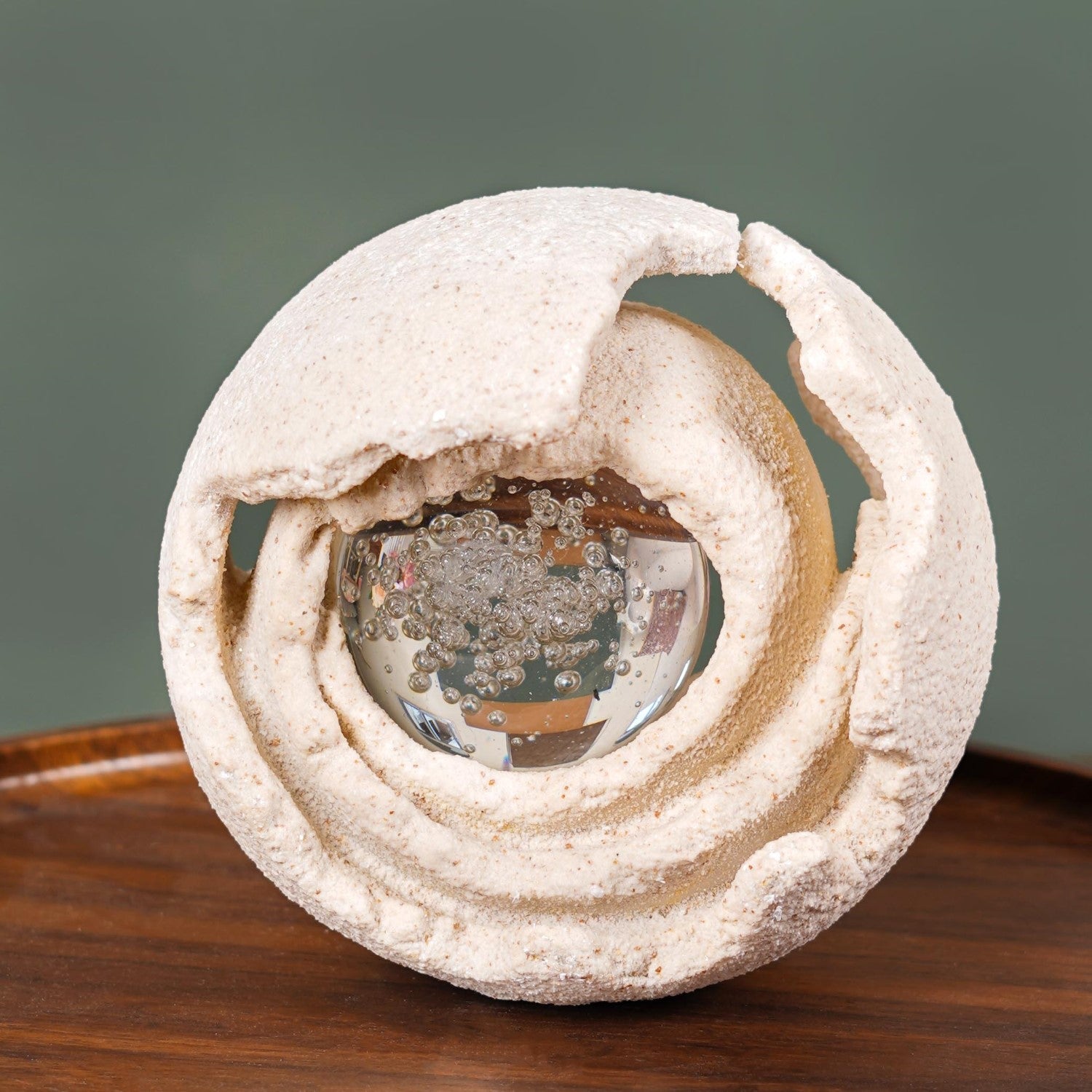 Crystal Ball Textured Sculpture