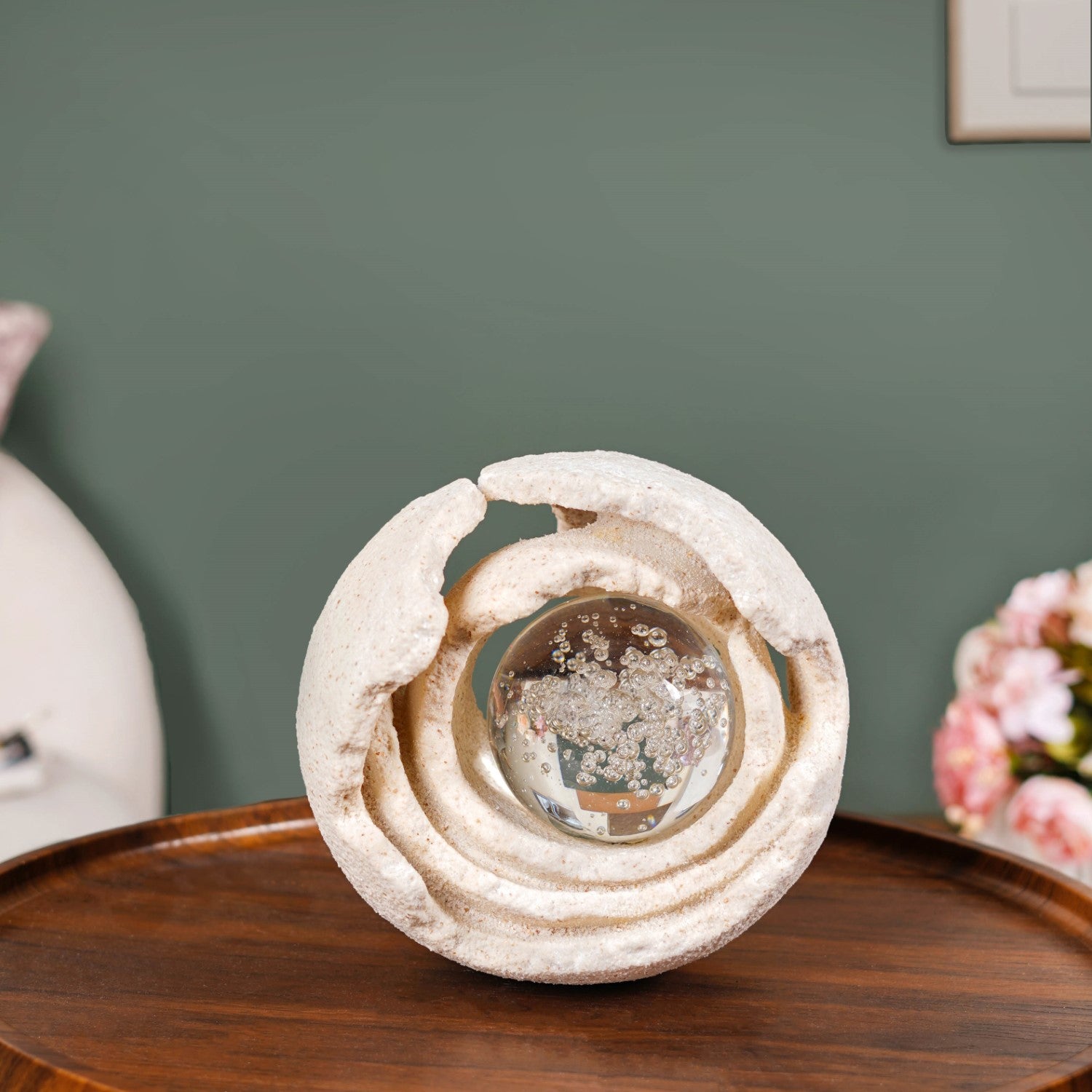 Crystal Ball Textured Sculpture