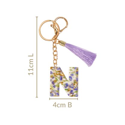 Nestled Blossoms N Resin Keychain