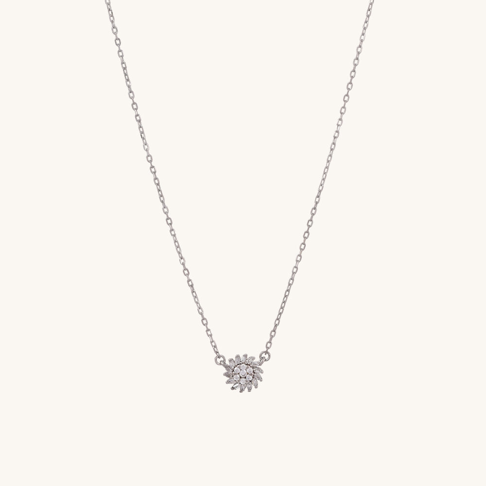 Blooming Flower Necklace- 925 Silver