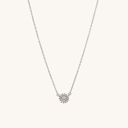 Blooming Flower Necklace- 925 Silver