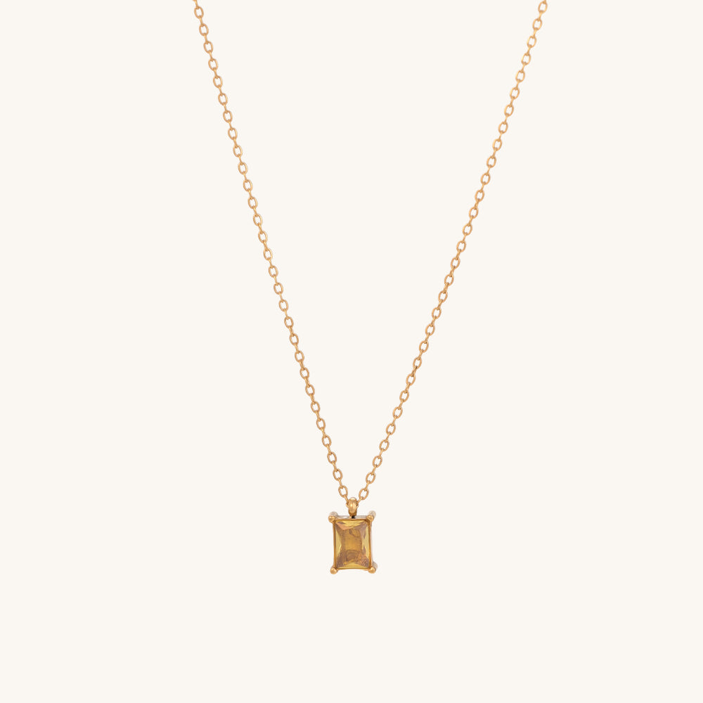 Citrine Quartz Necklace