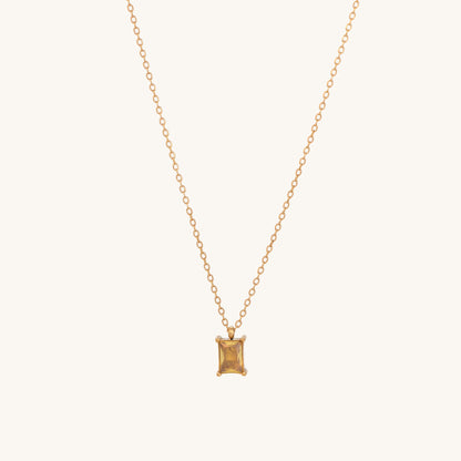 Citrine Quartz Necklace