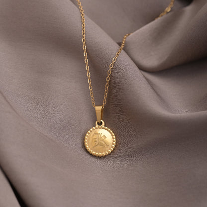 Engraved L Necklace