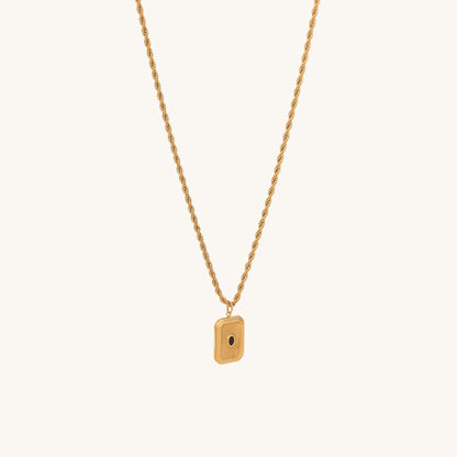 Black Dot Rays Necklace