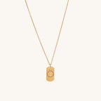 Delicate Round Rays Necklace