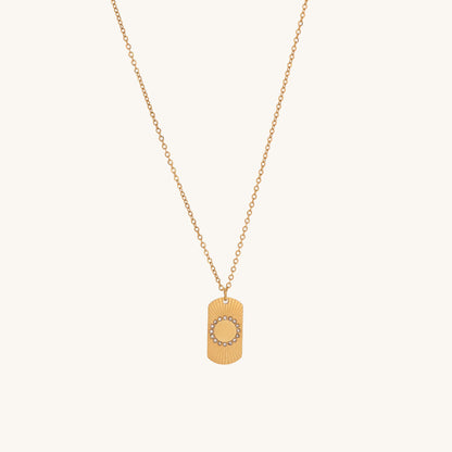 Delicate Round Rays Necklace