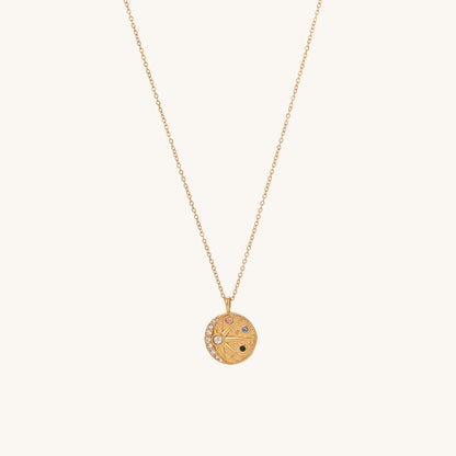 Colourful Mini Stones Round Necklace