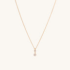 Dainty Mini Diamond Solitaire Necklace | 18k Gold Vermeil