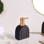 Chic Arches Ceramic Bath Set Of 2 Matte Black
