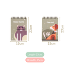 Furry Friends Spiralbound Planner Set Of 2