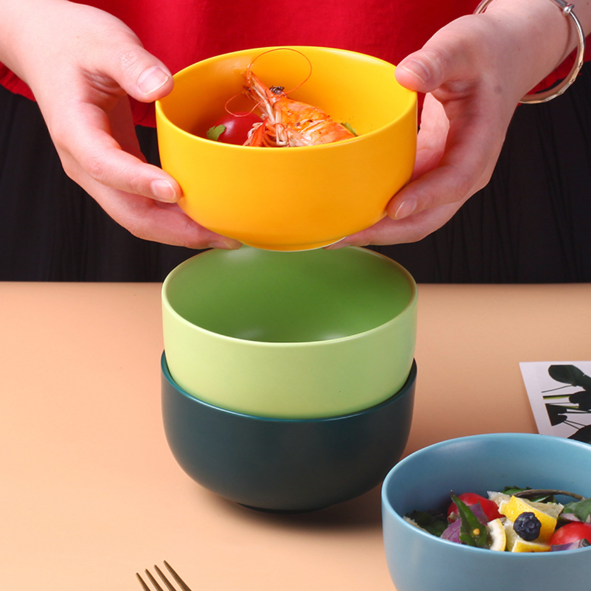 Ceramic Bowl For Chips Set of 2