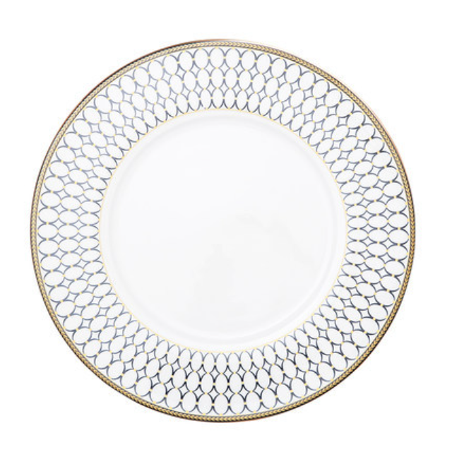 Blue And White Dinner Plate