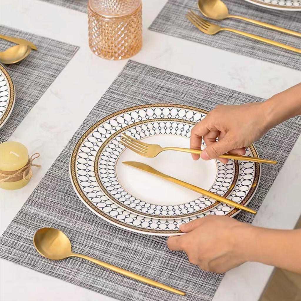 Blue And White Dinner Plate