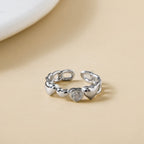 Only Hearts Finger Ring Silver