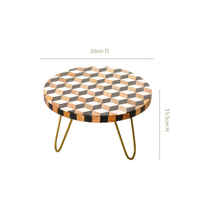 Fusion Mid Century Modern Riser Cake Stand