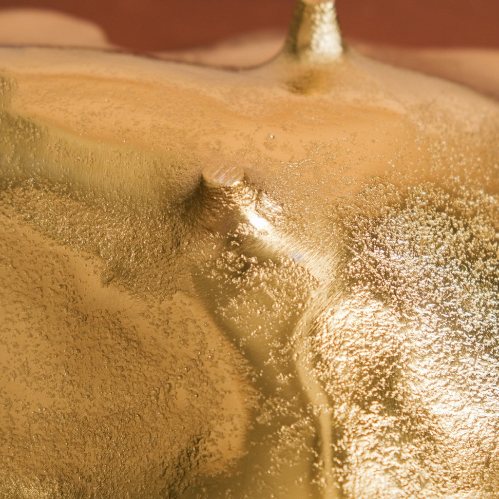 Opulent Abstract Decorative Tray Gold