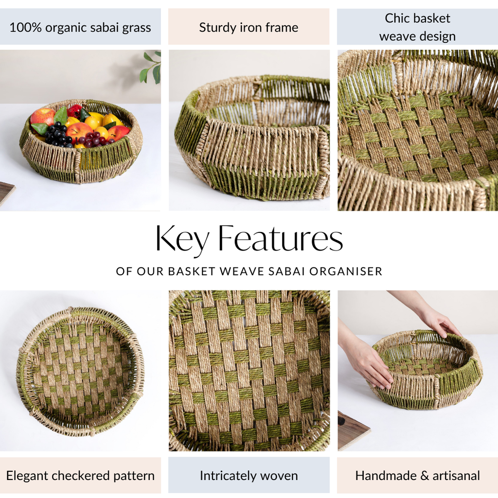 Basket Weave Sabai Organiser