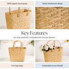 Organic Handwoven Kauna Basket