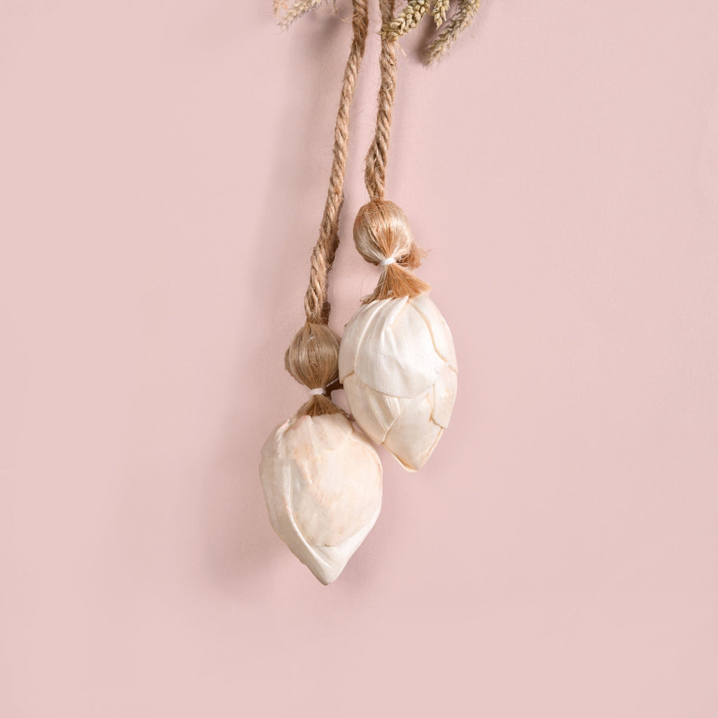 Organic Rose Festive Wall Decor Set Of 2