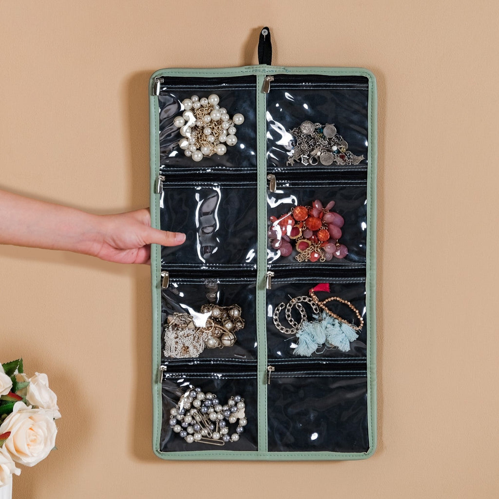 Portable Green Jewellery Organizer
