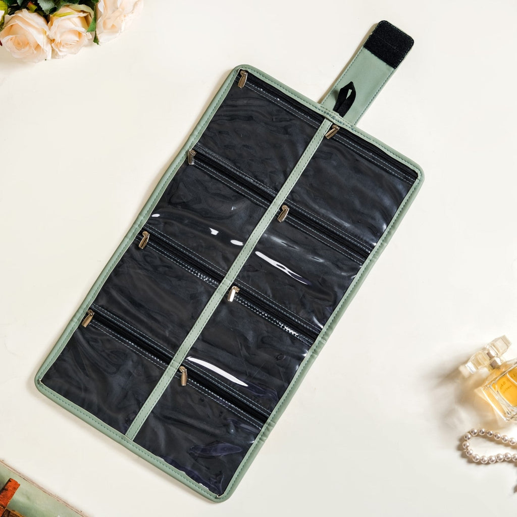Portable Green Jewellery Organizer