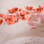 Bloom Basket Pink Pedestal Decorative Bowl