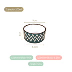 Oscilla Small Bowl Set Of 4 Green 200ml