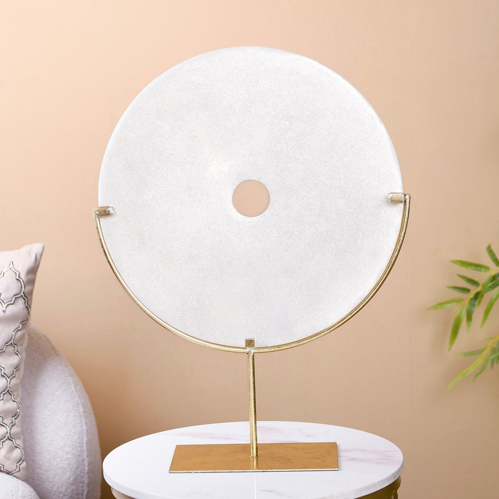 Disc Palm Leaf Luxe Table Decor