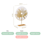 Disc Palm Leaf Luxe Table Decor