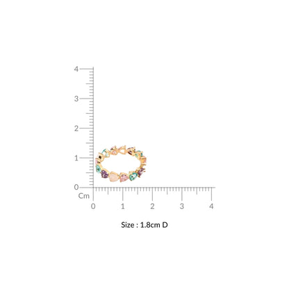 Pastel Hues Love Gold Ring