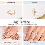 Pearl And Stone Gold Harmony Ring