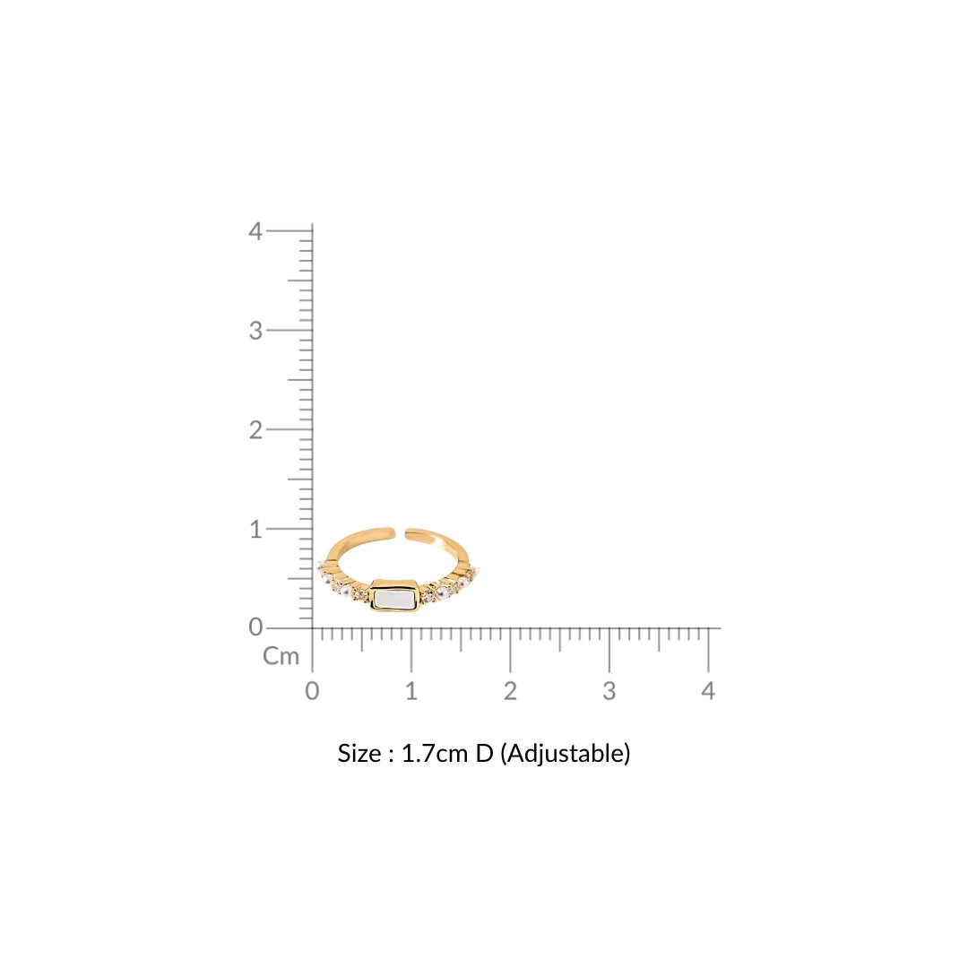 Pearl And Stone Gold Harmony Ring