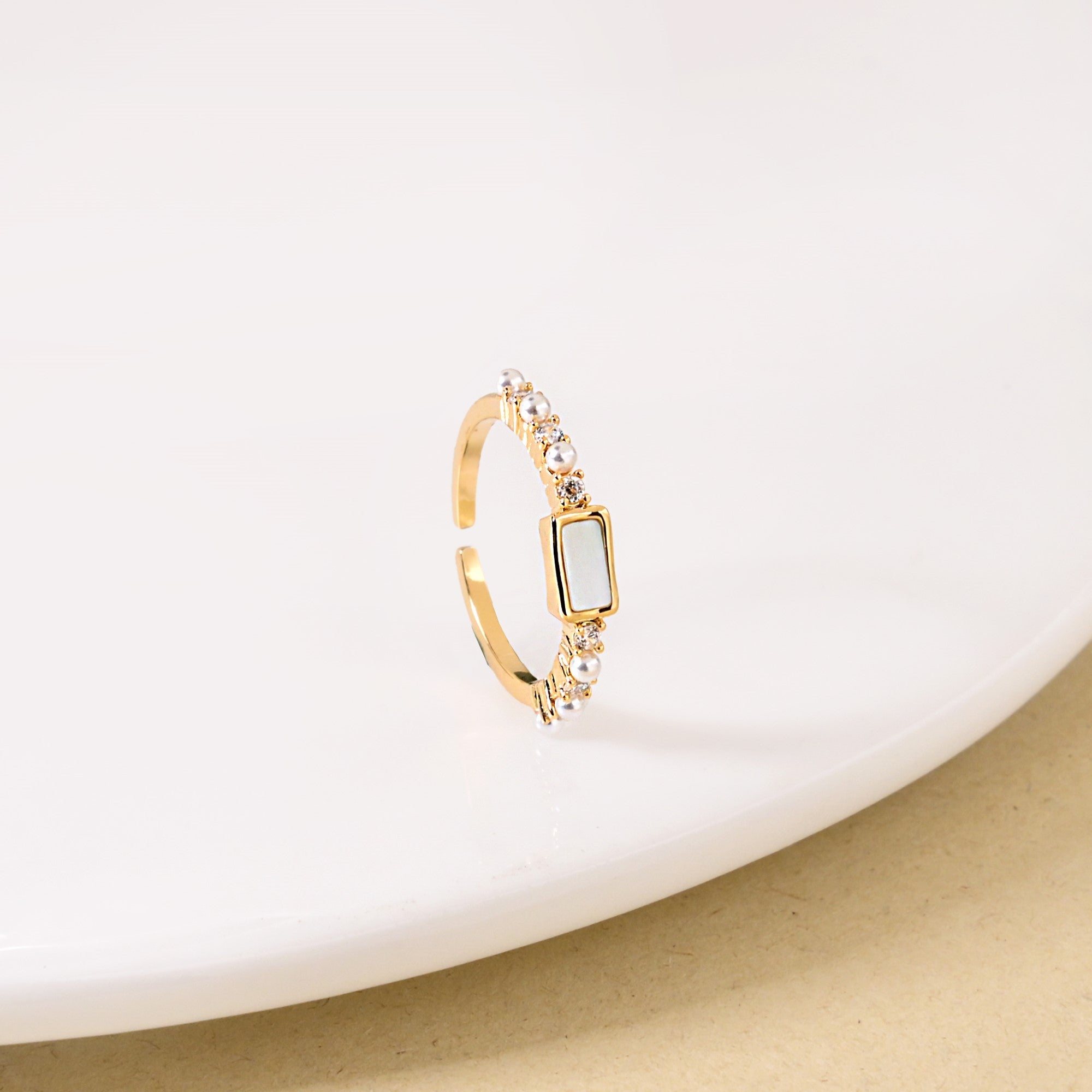 Pearl And Stone Gold Harmony Ring