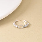 Pearl And Stone Silver Harmony Ring