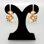 Pearl Blossom Earrings Gold