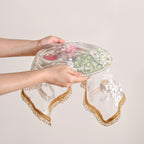 Pearl Detail Net Thali Covers Set Of 2