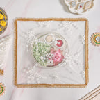 Pearl Detail Net Thali Covers Set Of 2