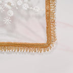 Pearl Detail Net Thali Covers Set Of 2