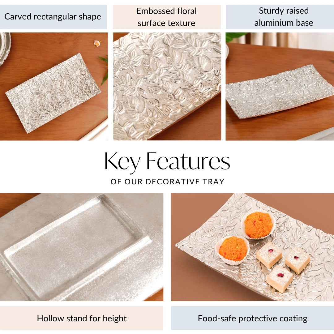 Petal Press Metal Decorative Tray