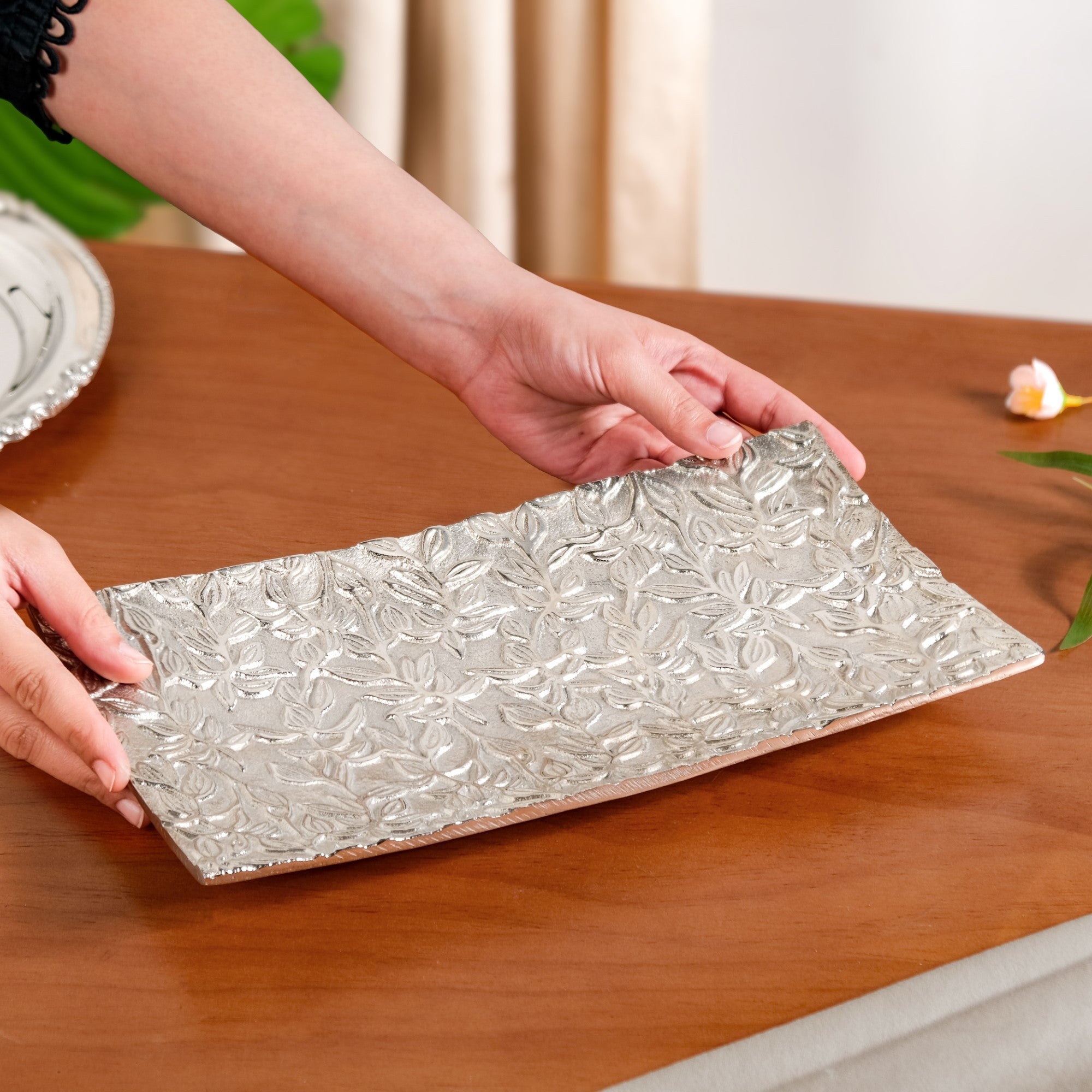 Petal Press Metal Decorative Tray