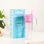 Citrify Large Spillproof Water Bottle With Fruit Infuser Pink Flamingo 1210ml