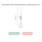 Pink Salt Macrame Wall Hanging Set Of 2