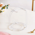 Leaf Embossed Cup And Saucer Set Of 4 With Stand 200ml